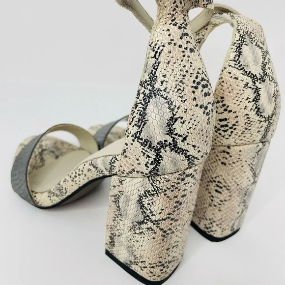 KAANAS Women's Tenedos Heel high ankle strap Open Toe Sandal Shoe Heeled Sz 5M. - Picture 3 of 6